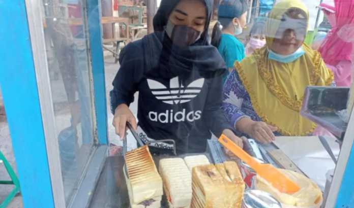 penjual roti bakar