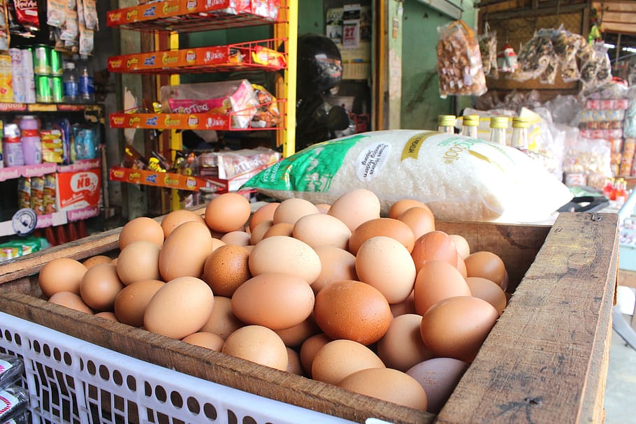 telur ayam yang pecah