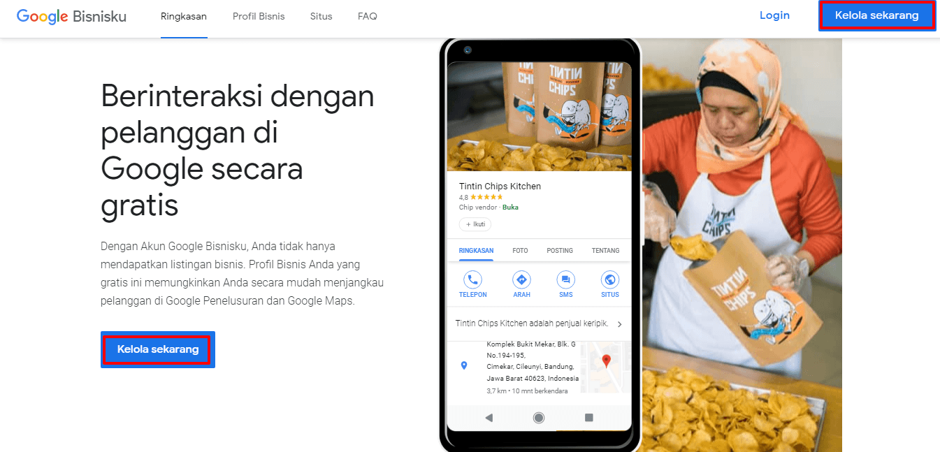 google my business untuk bakery