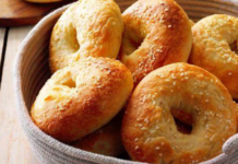 bagel roti berbentuk cincin