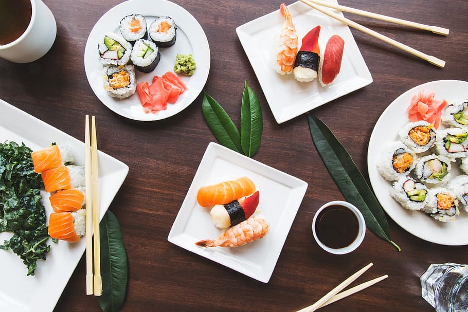 cara makan sushi